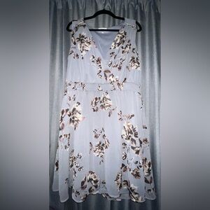 Maurice Light Blue Vneck Dress